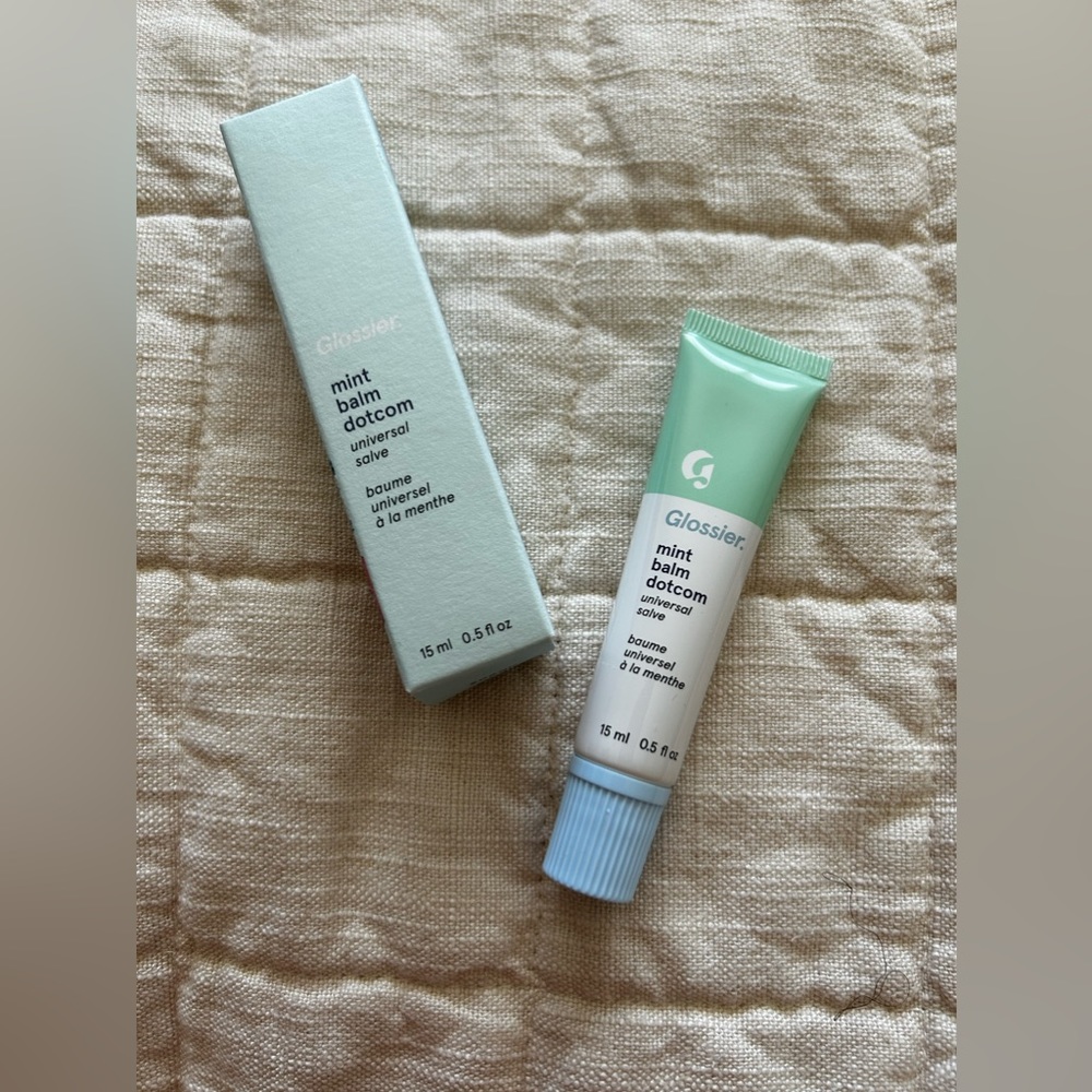 Glossier Mint Balm Dot Com.